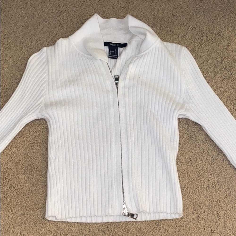 Zipper crop top